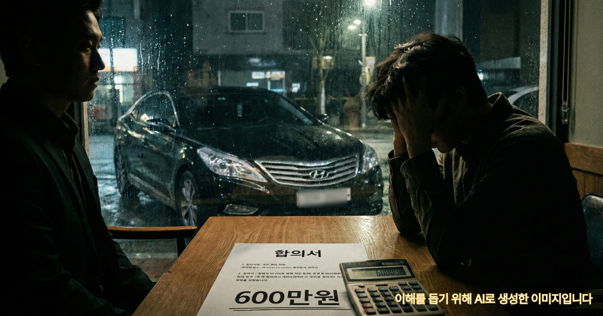 보복운전 합의금 조정이 결렬된 상황