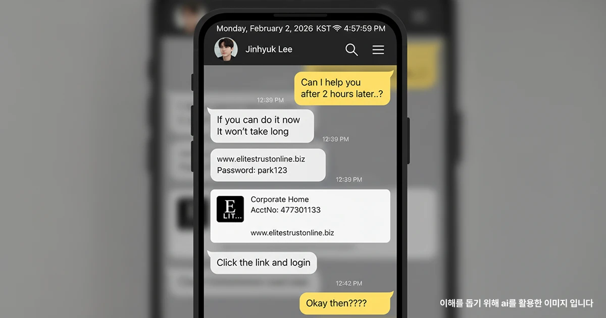 데이팅 앱 사기 카톡내용