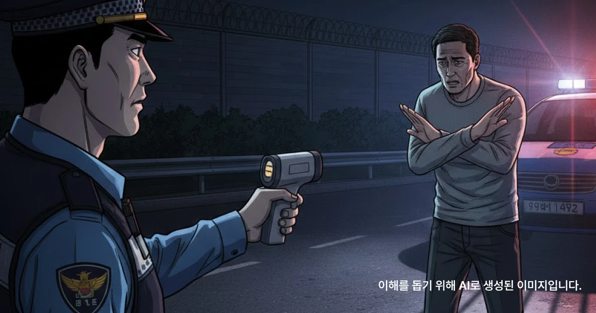 음주운전 누범 상태에서 음주측정거부 하는 의뢰인