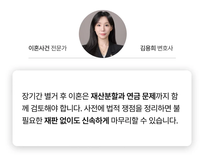 이혼조정으로 신속한 이혼 해결 방법을 안내하는 변호사이미지