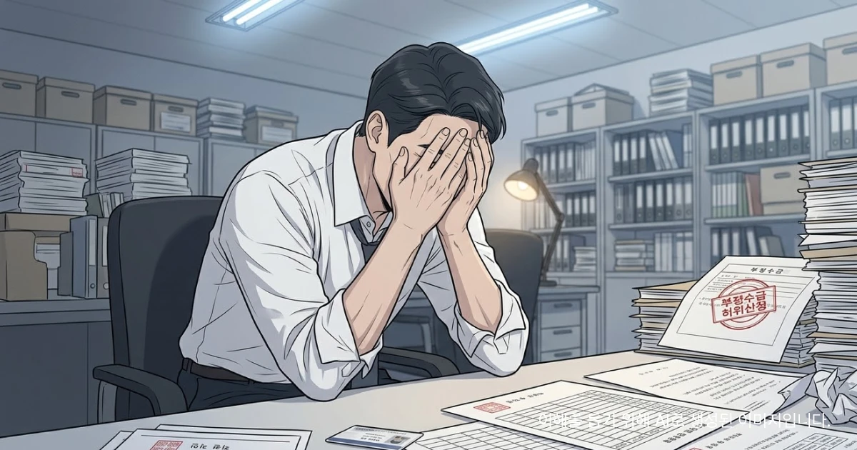특정범죄가중처벌법 위반한 공무원이 후회하는 모습