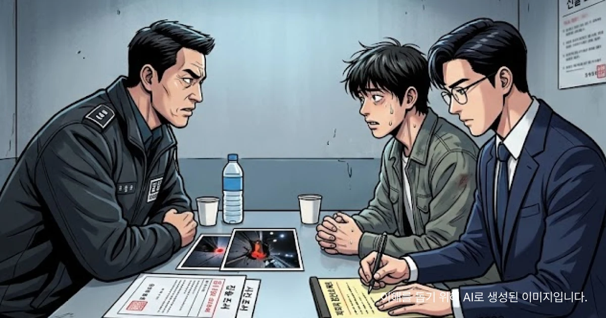 보복운전 변호사와 의뢰인의 동석 이미지