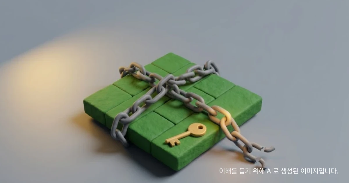 토지 환매권을 표현하는 땅과 열쇠 이미지