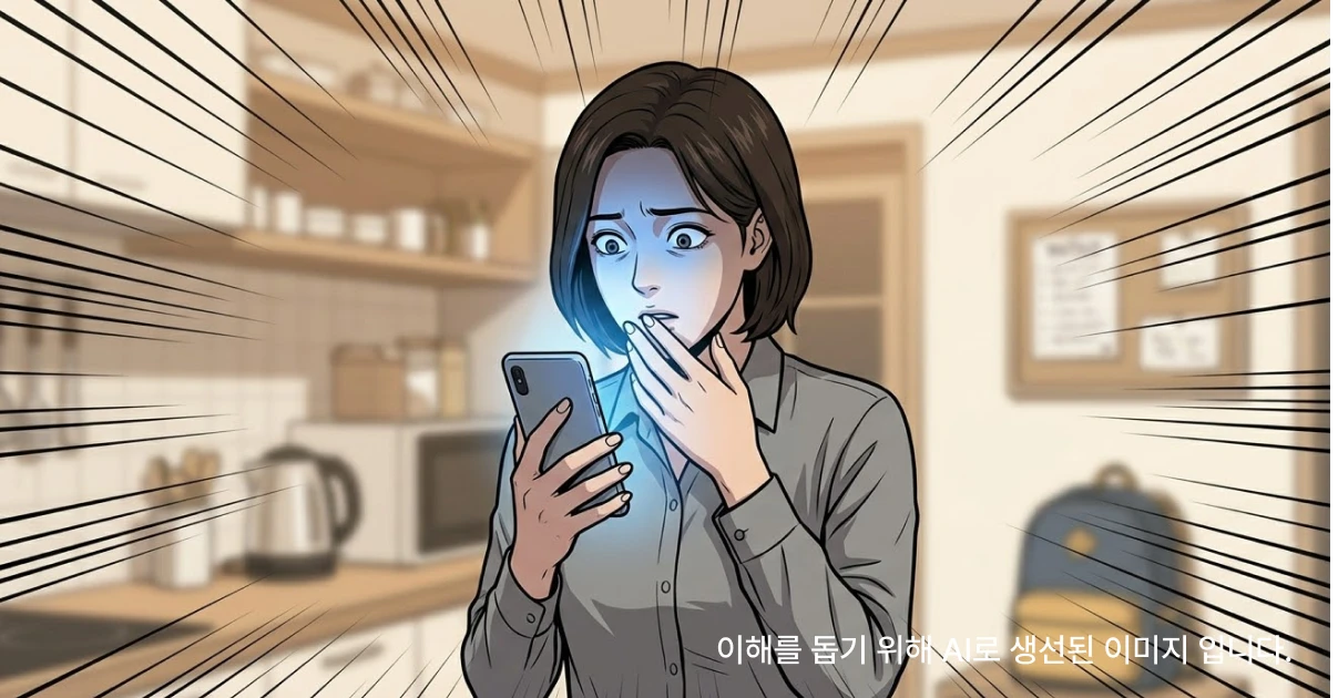 초등학생 자녀를 둔 엄마가 초등학생학폭위가 열렸다는 소식을 듣고 놀라하는 장면