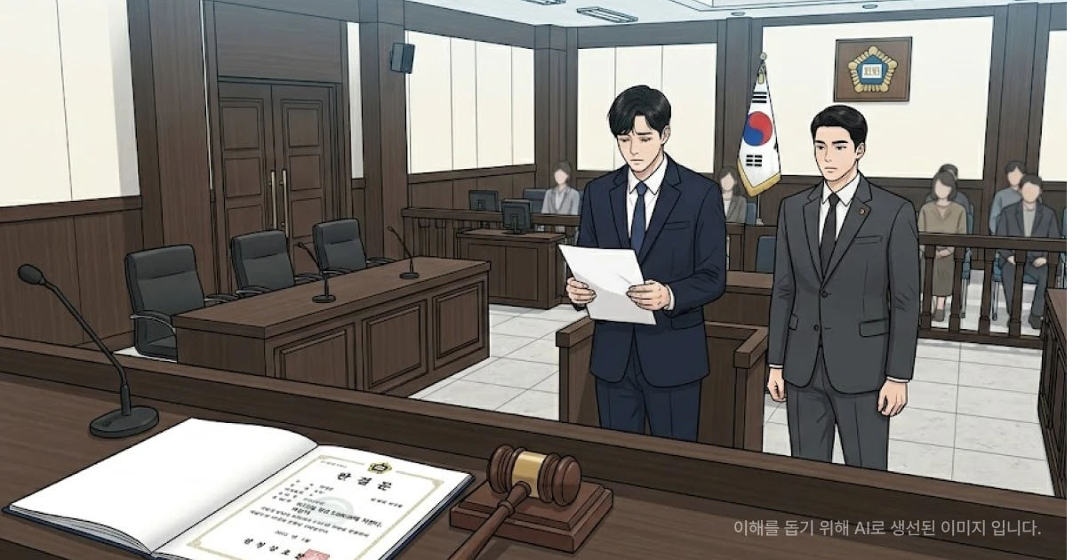 무면허음주운전사고로 벌금형 받은 사람의 이미지