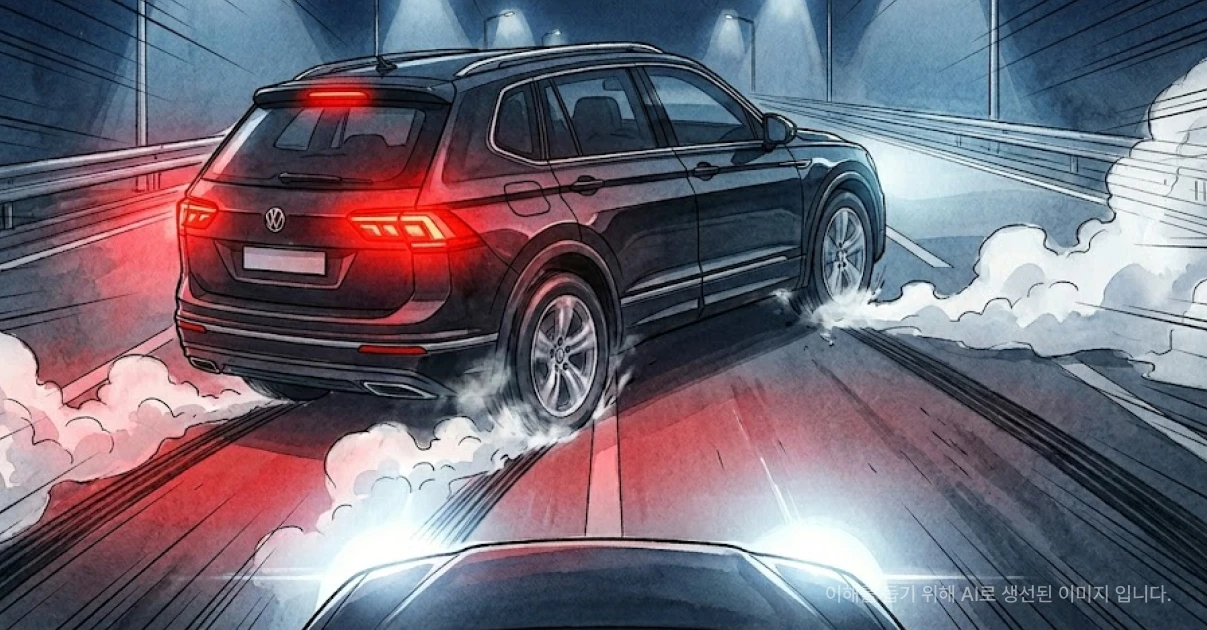 끼어들기 후 급정거 유도 보복운전 기소유예 사례