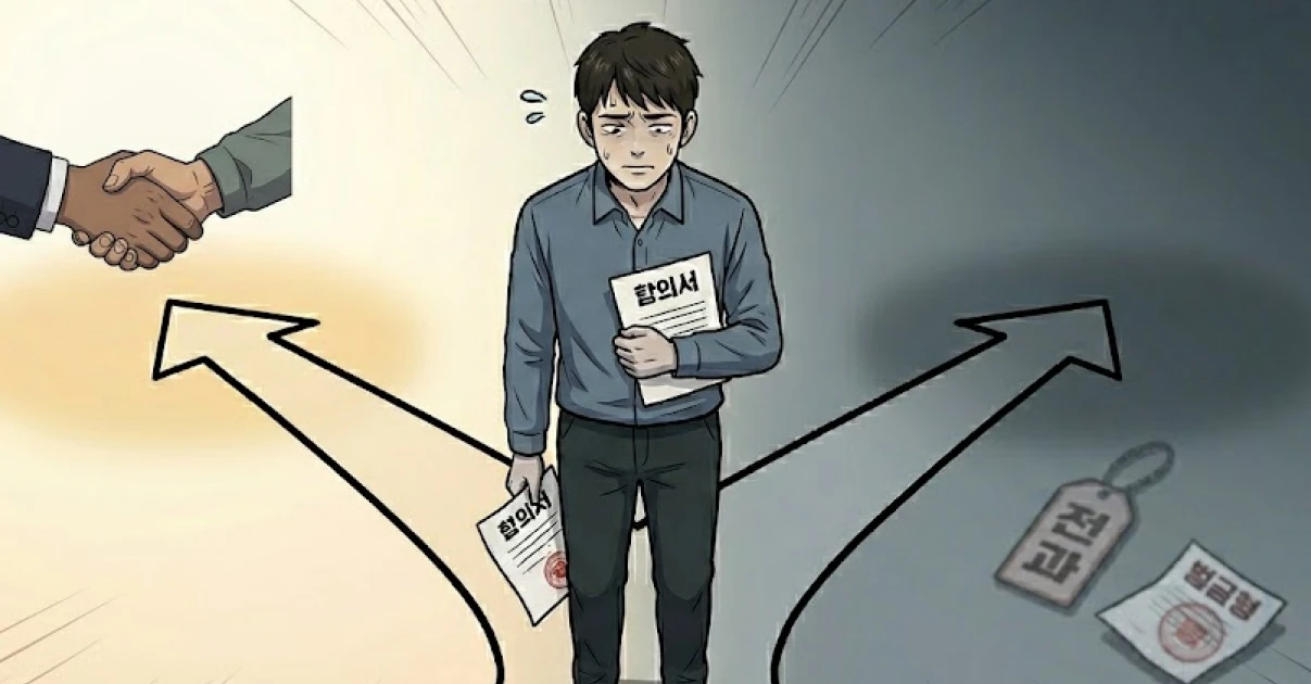 12대 중과실 합의 여부에 따른 형사처벌 결과 비교 이미지