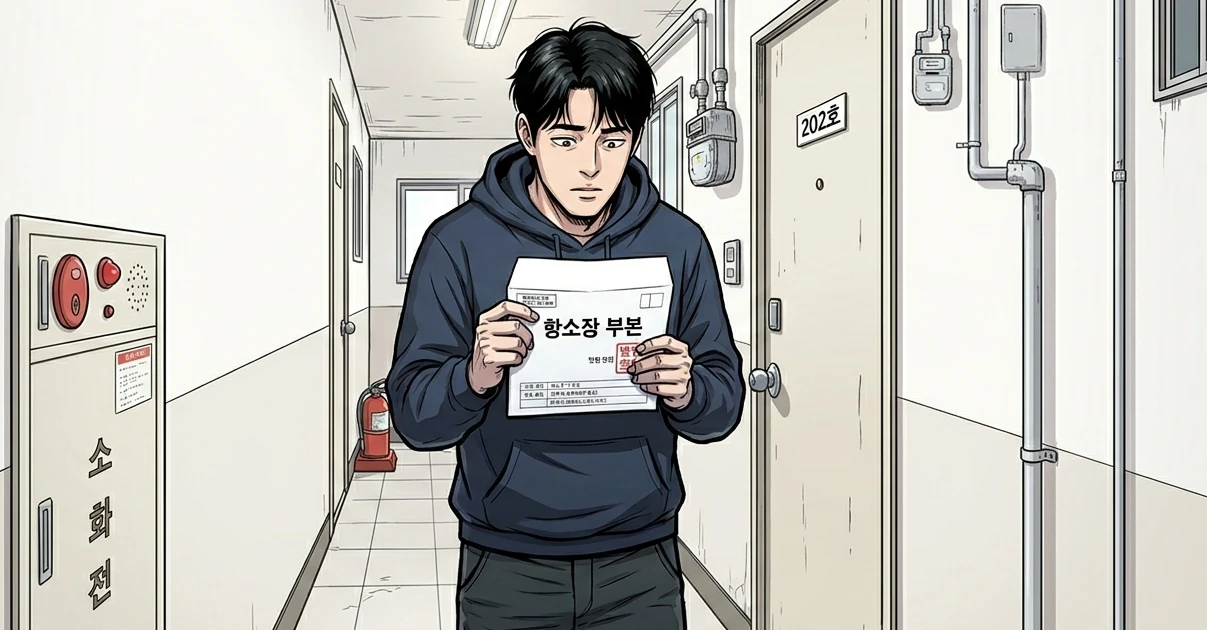 음주운전 검사항소장 부본 받고 당황한 남성