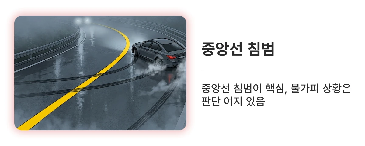 10대 중과실 중앙선 침범 이미지