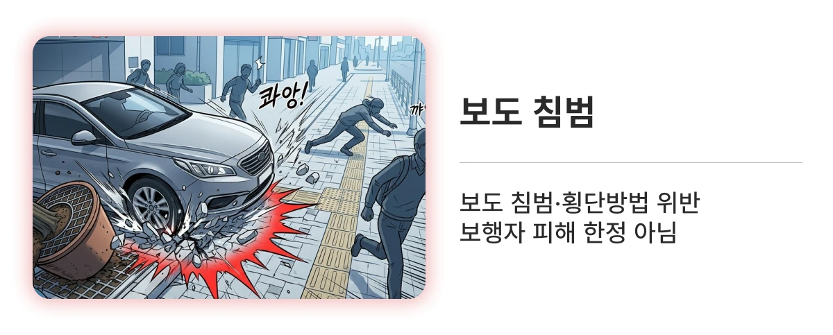10대 중과실 보도 침범 이미지