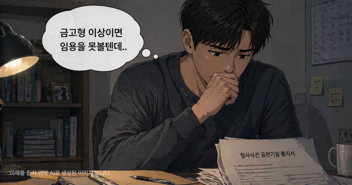부사관 임용 준비하는 의뢰인이 교통사고 피의자가 되어 걱정하는 장면의 이미지