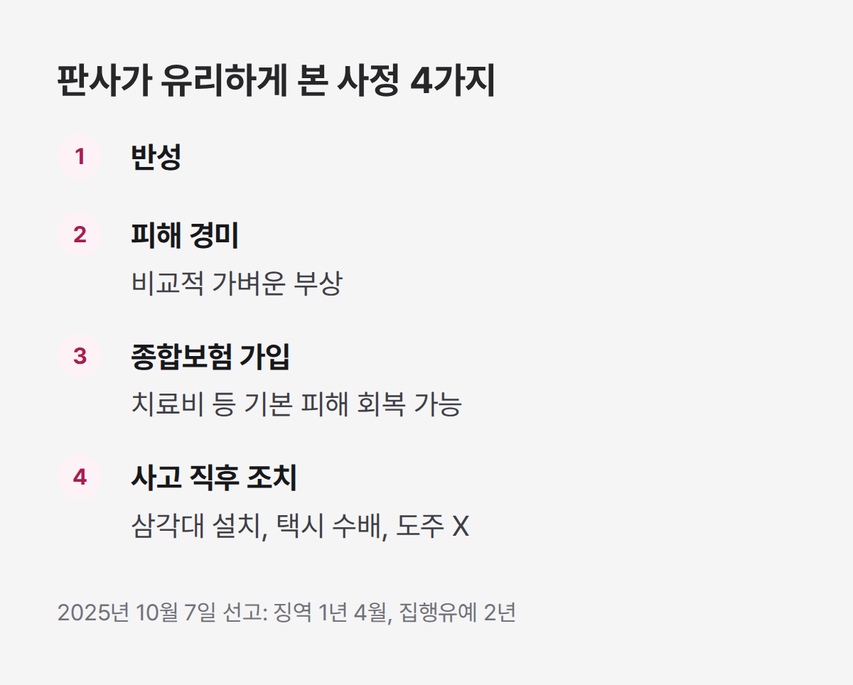 음주운전 2회임에도 판사가 유리하게 본 사정 4가지