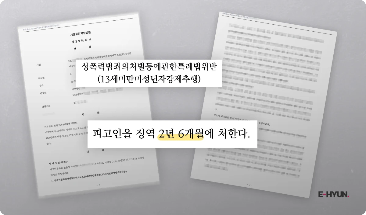 미성년자 때 당한 강제추행, 성인 이후 고소한 사건