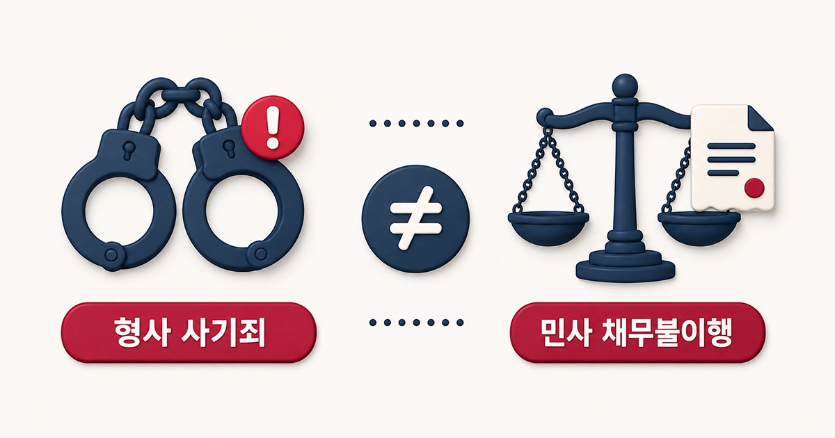 사기죄가 되는 경우와 안 되는 경우