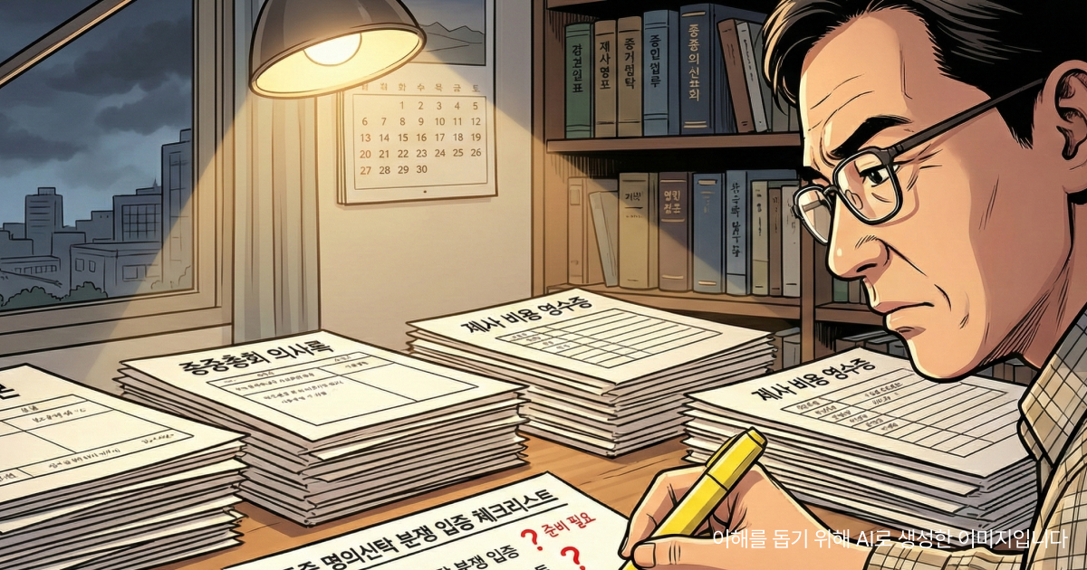 중종 명의신탁 분쟁 유형 체크리스트