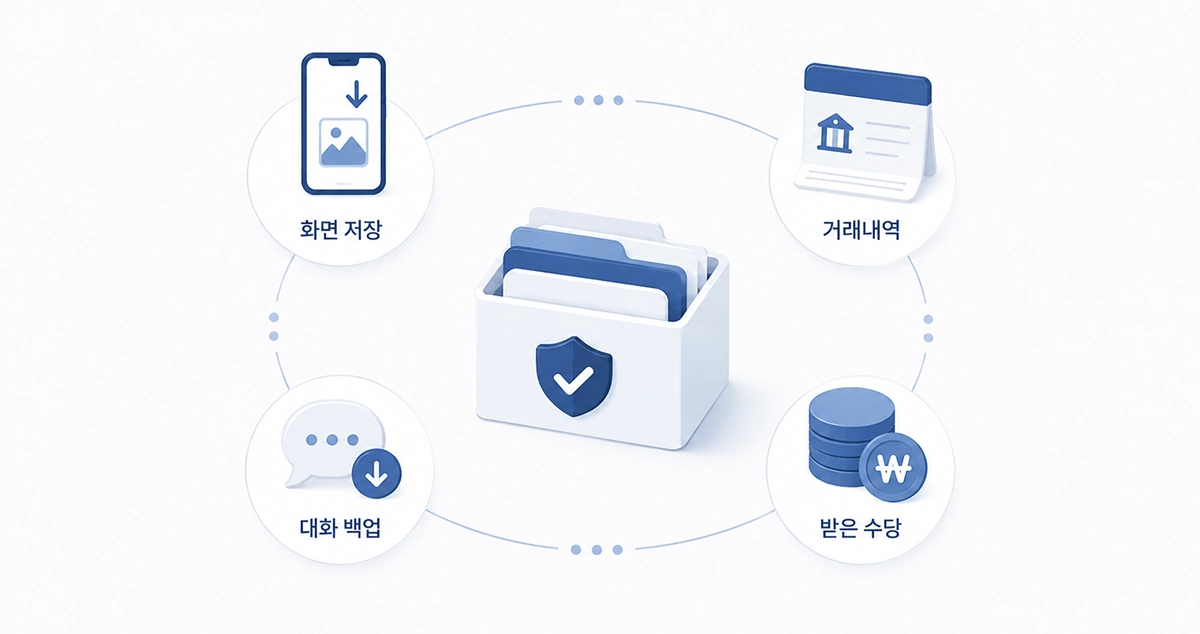 오늘 안에 할 일 네 가지 아이콘