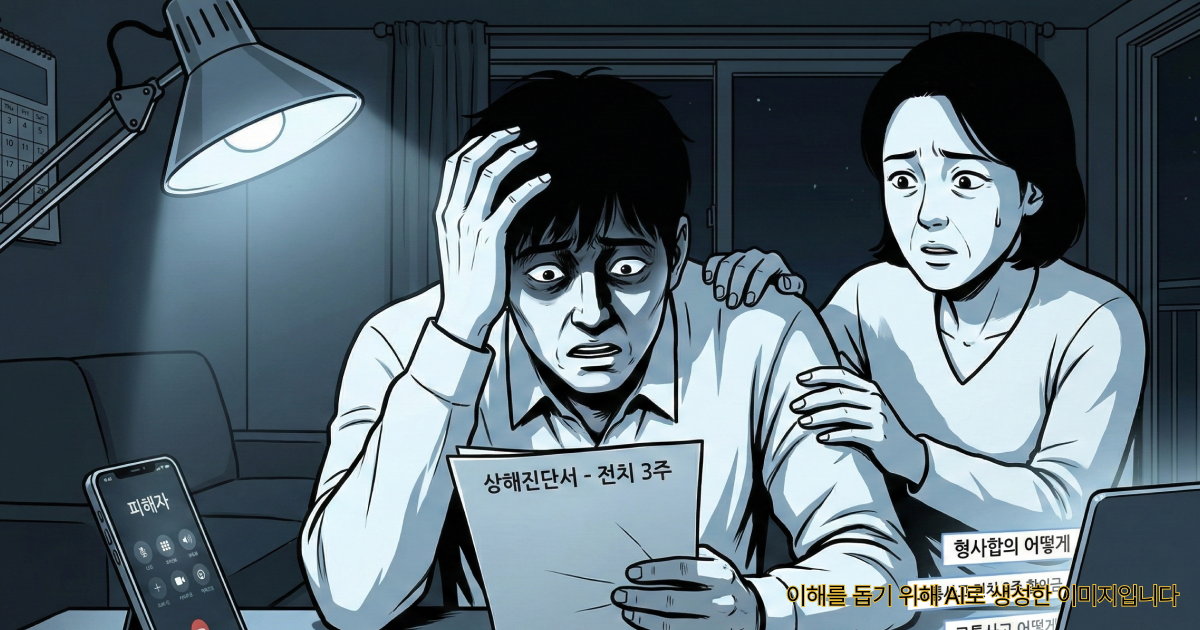 전치 3주 상해진단서