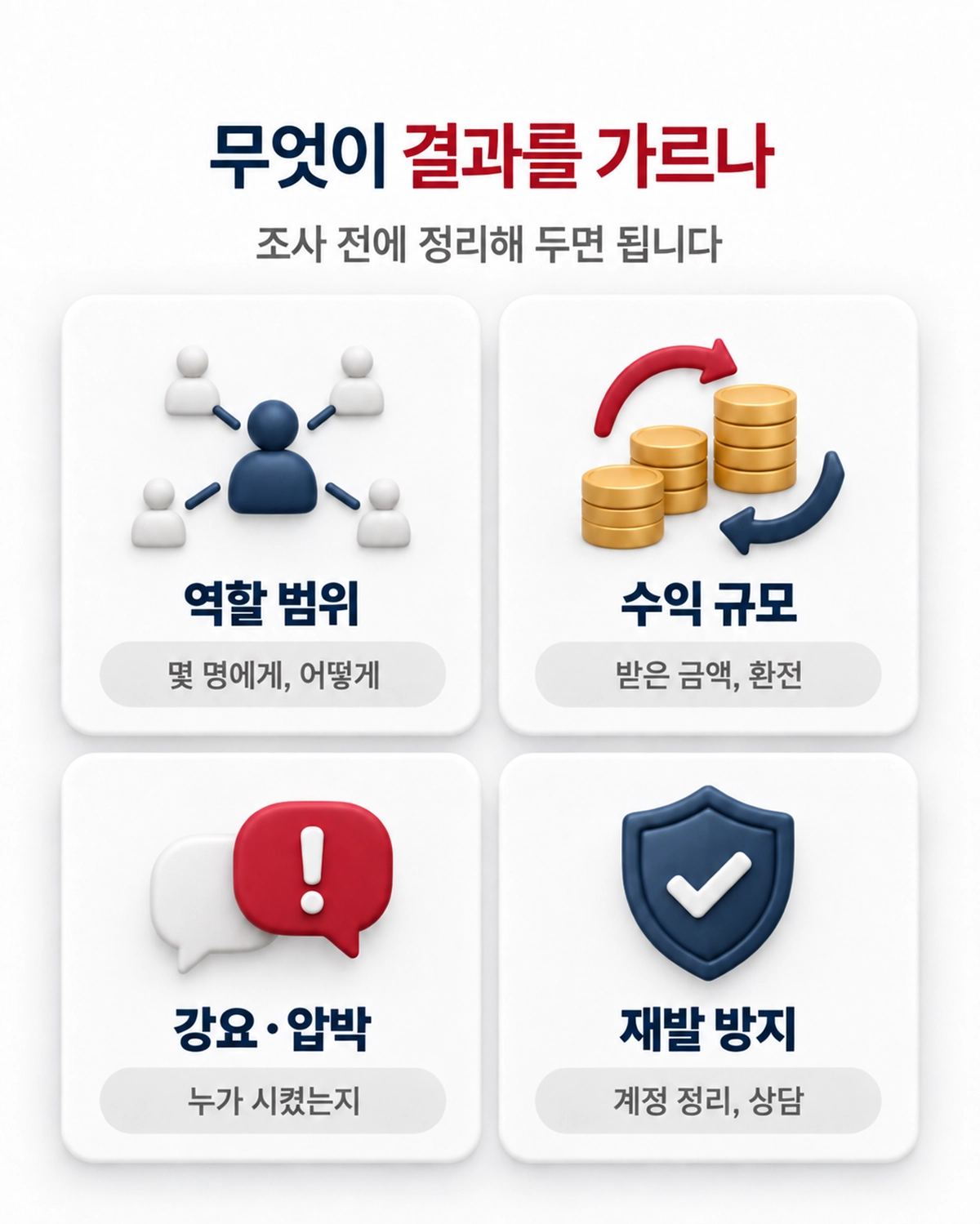 수사나 소년부 절차에서 중요하게 보는 요소 네 가지